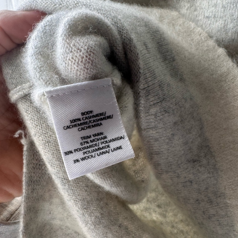 Derek Lam 10 Crosby - Women's Gray Cashmere Sweater - Picture 8 of 12